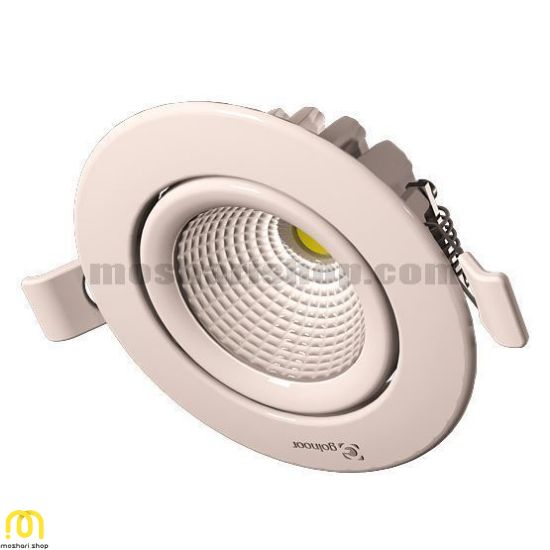 چراغ سقفی گرد توکار 10 وات COB LED