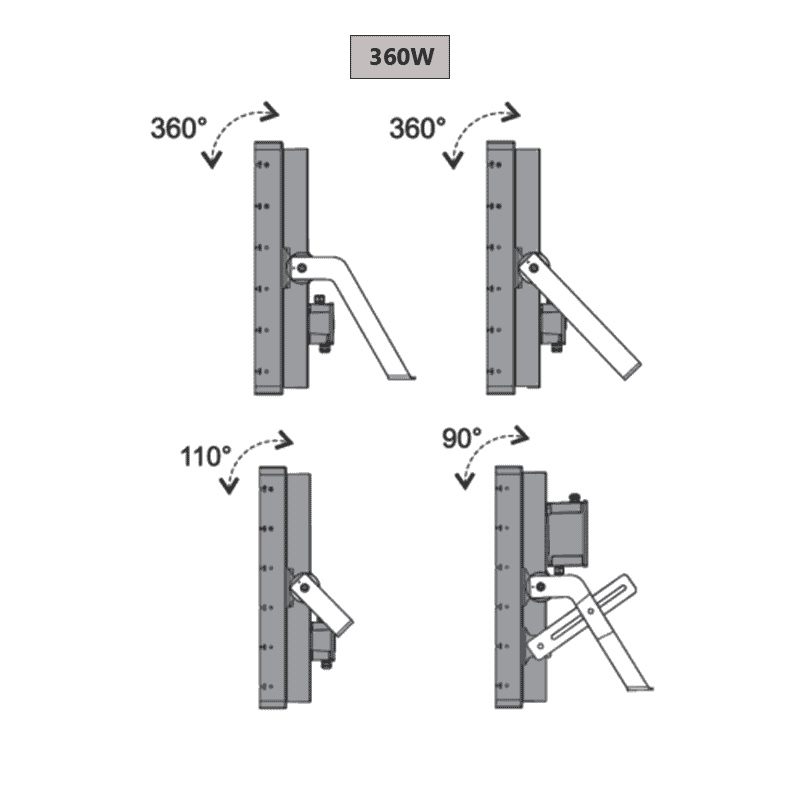 پروژکتور ال ای دی 500 وات مدل ماتریس کمان