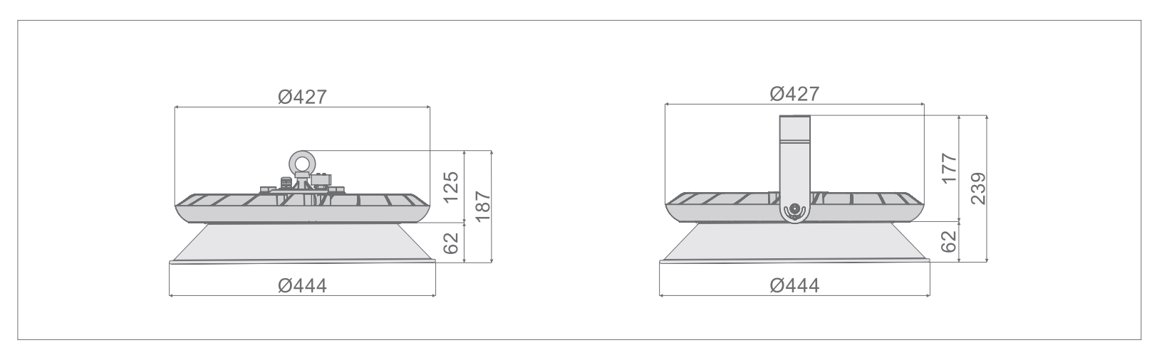 چراغ سوله ای و صنعتی LED 200 وات مریخ i-2