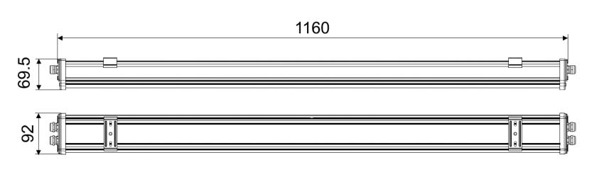 چراغ صنعتی 60 وات 116 سانتی ال ای دی